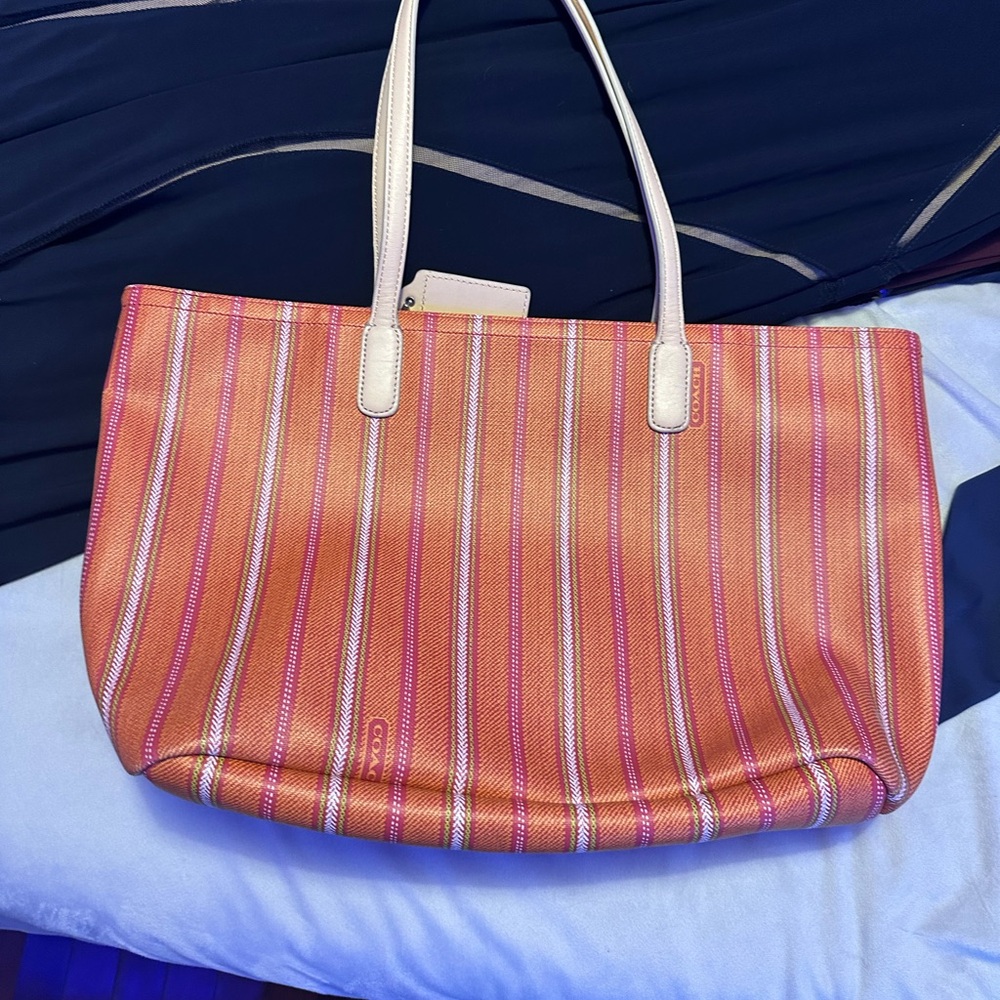 Coach Legacy Weekend Ticking Tote